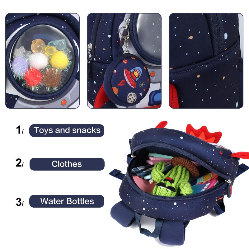 yisibo Toddler Backpack for Boys& Girls - Toddler Leash Included- Secure and Stylish for Active Toddlers- Perfect for Little Explorers - Preschool Travel School (1-3 Years) - Image 5